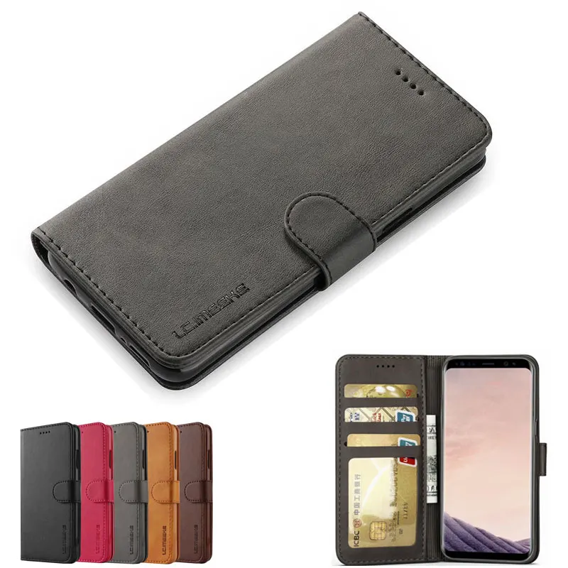 

Cases For Samsung Galaxy S8 S9 Plus Case Cover On Luxury Magnetic Flip Wallet Leather Phone Bags For Samsung s8plus s9plus Coque