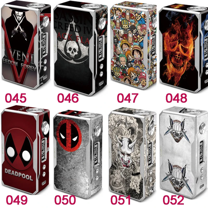 

1PCS E Cigarette Accessory Drag 157W Skin Sticker Protective Sleeve Vape Case PVC Material Cover Stickers For Voopoo 157W Bo