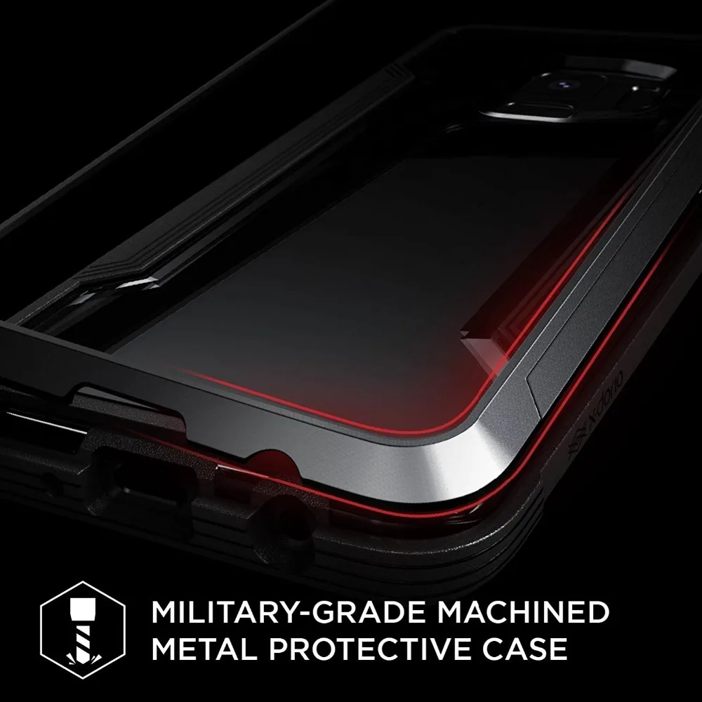 Чехол X-Doria Defense Shield для samsung Galaxy S9 S9 Plus, защитный чехол в стиле милитари из алюминия