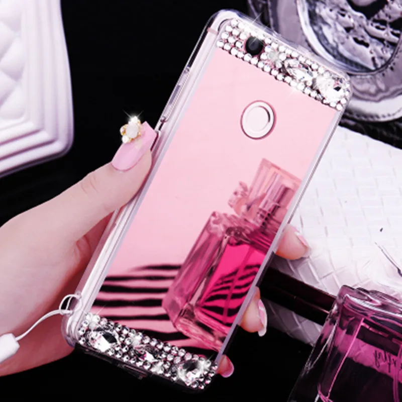 

For Huawei P30 P20 Pro Lite P10 P9 P8 Lite 2017 G9 Nova Lite P9 Plus Honor 8 Lite Bling Mirror Soft Phone Case Cover
