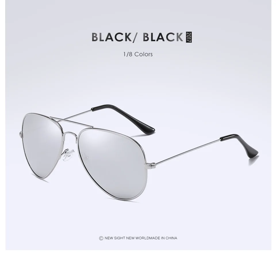 Сплав UV400 поляризованные Для мужчин водителя очки ночного видения солнечные очки для вождения, солнцезащитные очки для мужчин 3025 - Название цвета: Серебристый
