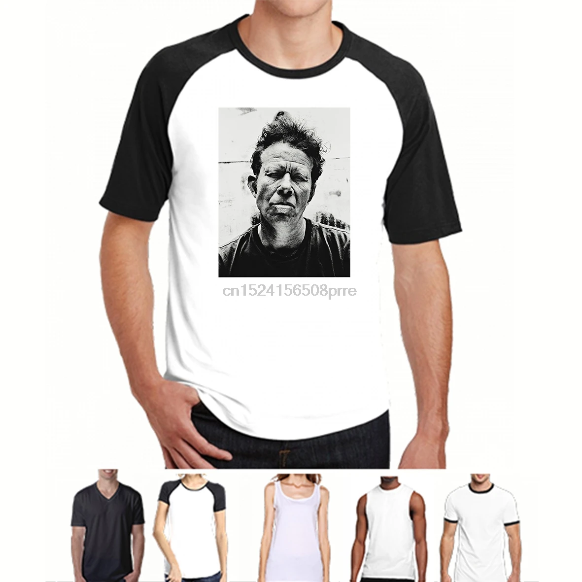 

Summer T-shirt Tom Waits T-shirt Design Blue Valentine Closing Time Rain Dogs Popular Men's Cotton T-shirt White Black S-3XL
