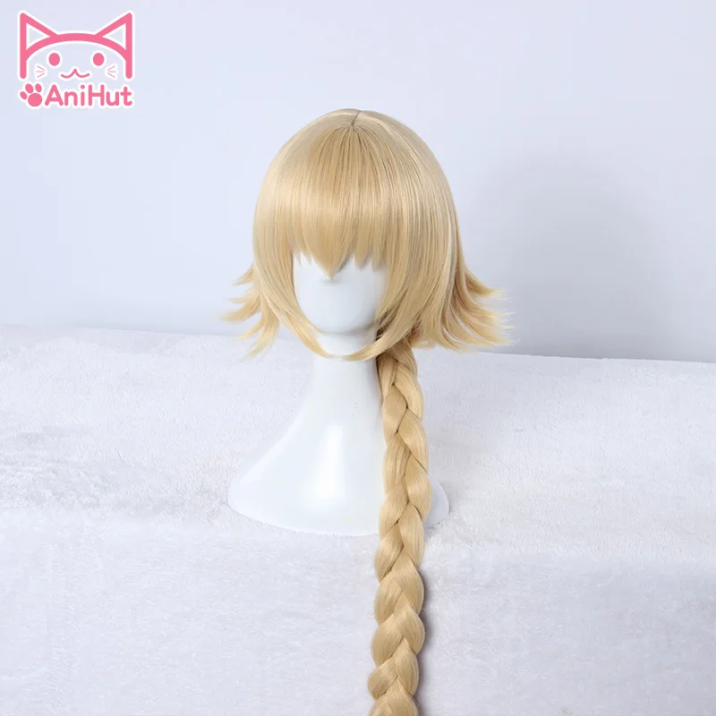  AniHut Joan of Arc Wig Fate Grand Order Cosplay Wig Fate/Zero Cosplay Hair Jeanne d'Arc Fate/Apocry
