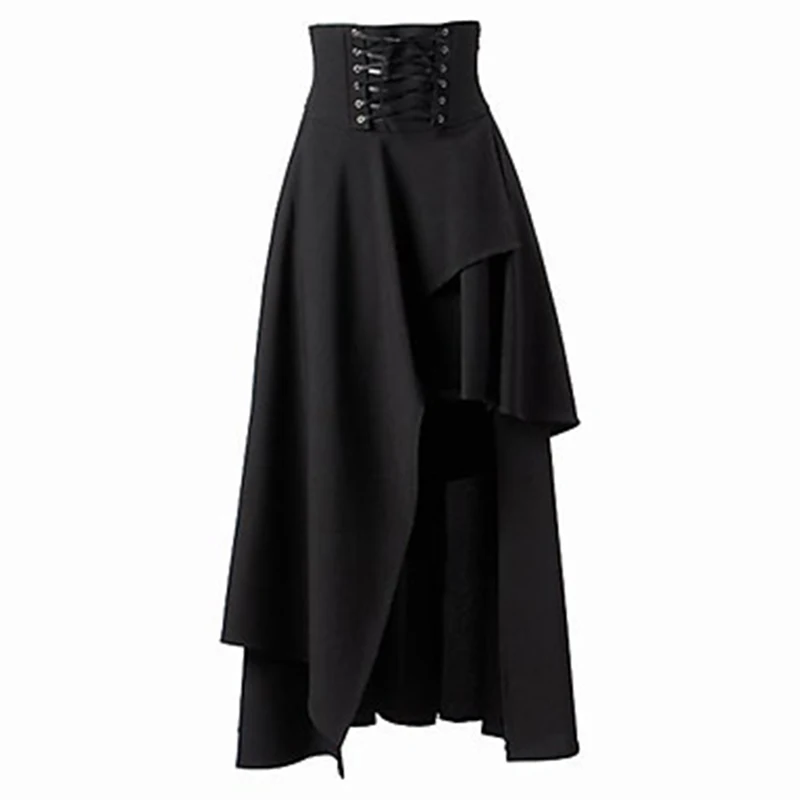 

Fashion Cotton Long Skirts Womens Floor Length Pleated Autumn Maxi Skirt High Waist Stretch Casual Big Size Ladies Skirts Saia