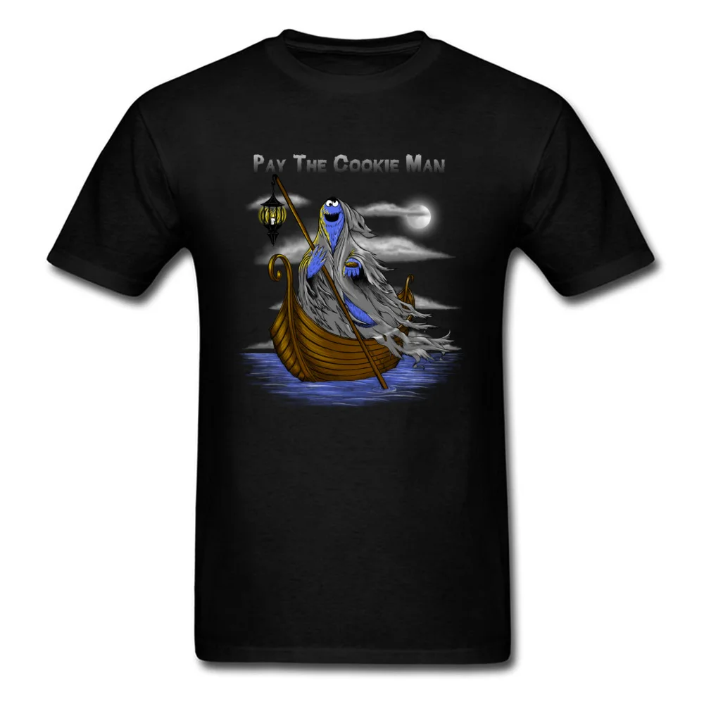 Pay the Cookie Man Brand Fashionable Tops Shirt Crewneck Summer Pure Cotton Short Sleeve Top T-shirts for Men Europe T Shirt Pay the Cookie Man black