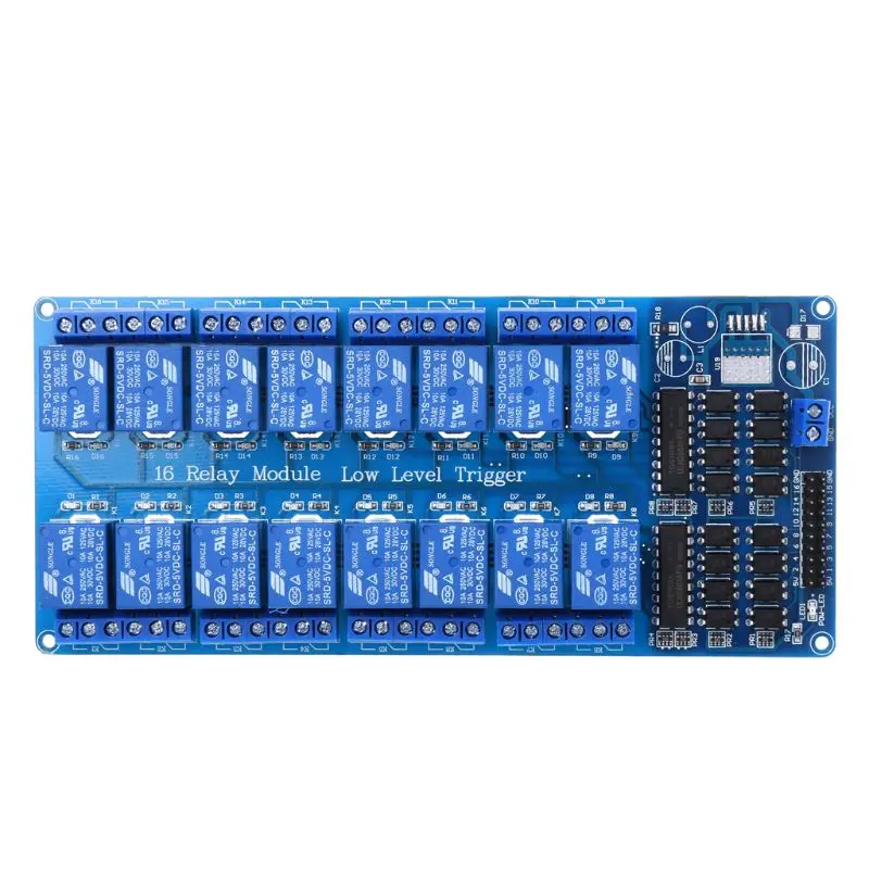 OOTDTY 16 канальный 5 в Релейный Щит модуль для Arduino UNO 2560 128 ARM PIC AVR STM32 электронный релейный ремень оптрон изоляция