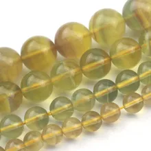 Натуральный Желтый флюорит бусины натуральный драгоценный камень Бусины DIY свободные бусины для изготовления ювелирных изделий прядь 1"