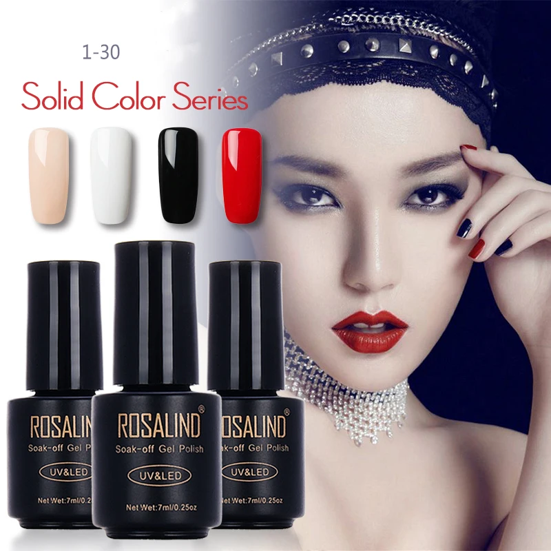 7ML 01 30 Pure Color UV LED Soak off Gel Nail Polish Nail Art Clearance