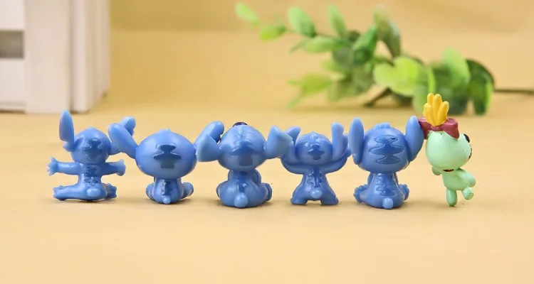 Kawaii Stitch Anime muñecas Juguetes Stich Q Scrump figuras de acción Juguetes Mini decoración paisaje Lilo muñeca colección Juguetes mejores regalos Kawaii Stitch Anime muñecas Juguetes Stich Q Scrump figuras de acción Juguetes Mini decoración paisaje Lilo muñeca colección Juguetes mejores regalos