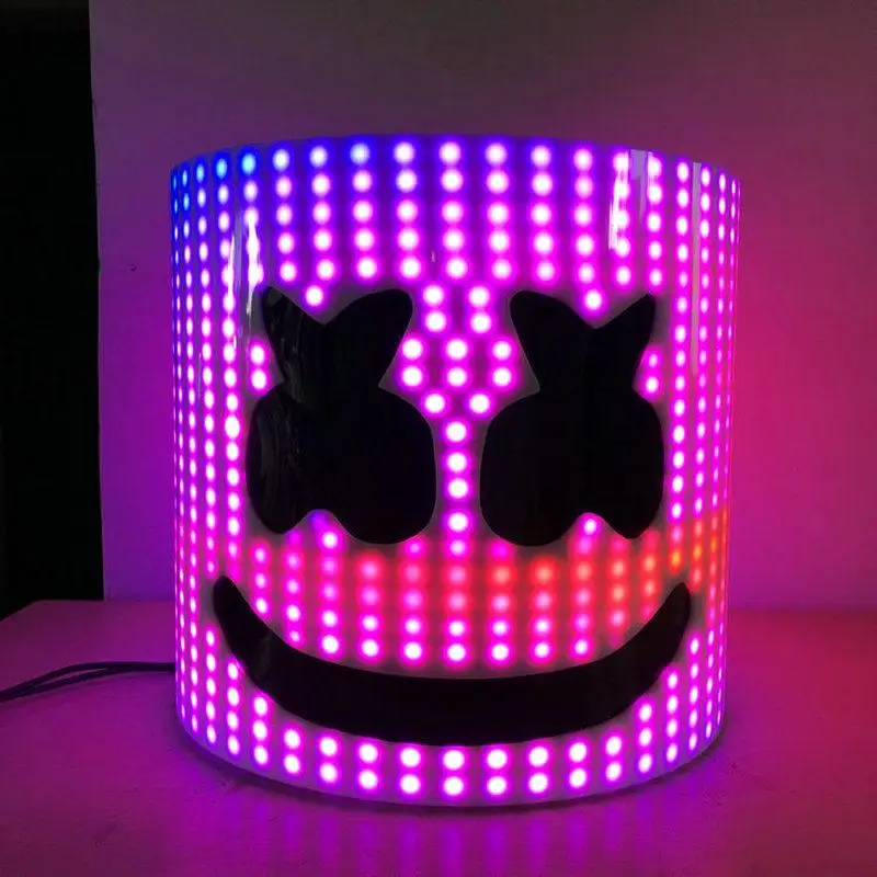 Marshmello шлем с led подсветкой для выступления светодиодный лазерное шоу