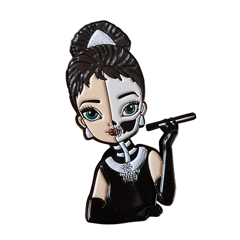 

Audrey Hepburn Hard Enamel Pin Badge