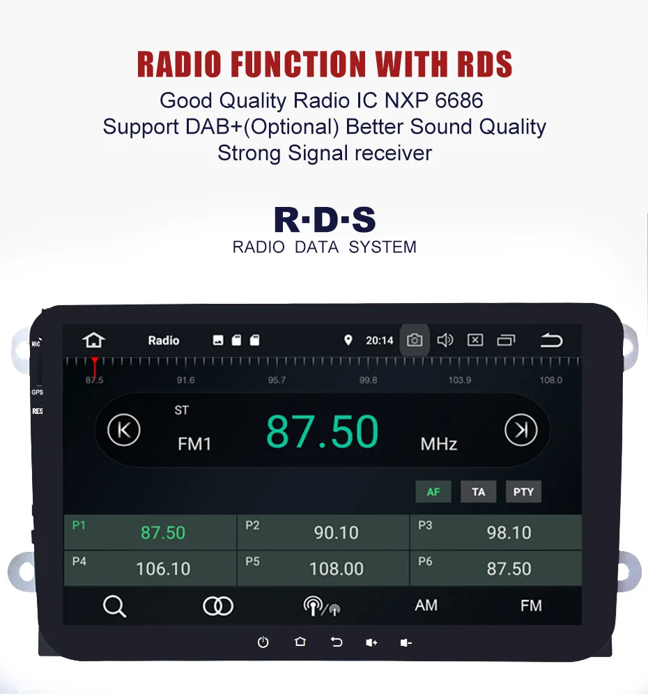 KANOR 4+ 32G ips 2 din android 9,0 Автомагнитола для passat b5 b6 golf 5 6 Tiguan BORA polo caddy автомобильный мультимедийный плеер