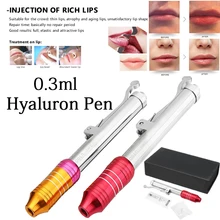 Ручка гиалуроновой кислоты с 5 шт. Шприц Высокого Давления гиалурон Пистолеты для против морщин заполнения DoDo губы иглы для шприца инъекции