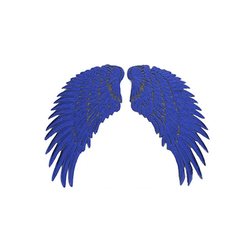 Clothes Patch Iron On DIY Popular Slivery 3 Sizes Wings Patches 3D Feather Golden Sequined Patch Sew On Applique 1Pair