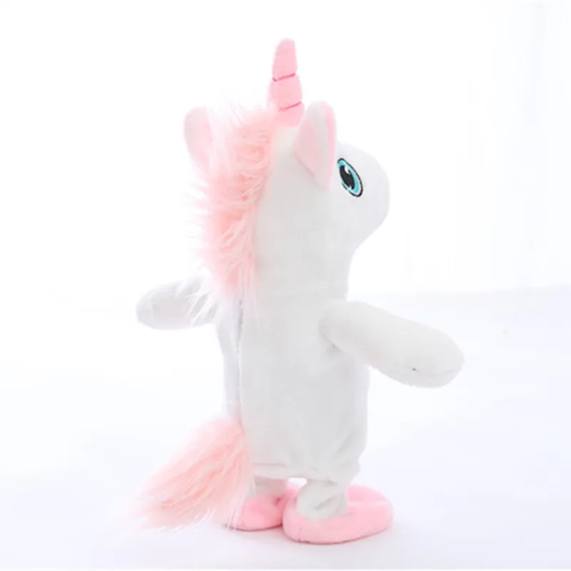 Miaoowa 1pc 18cm Kawaii Walking&Talking Unicorn Plush Toy Sound Record Plush Unicorn Stuffed Toys for Kids Birthday Gift Doll Miaoowa 1pc 18cm Kawaii Walking&Talking Unicorn Plush Toy Sound Record Plush Unicorn Stuffed Toys for Kids Birthday Gift Doll
