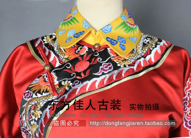 ТВ игра Легенда императрицы Zhenhuan костюм принцессы Цин Qizhuang супер Великолепная вышивка Phoneix и дракон Costume костюм