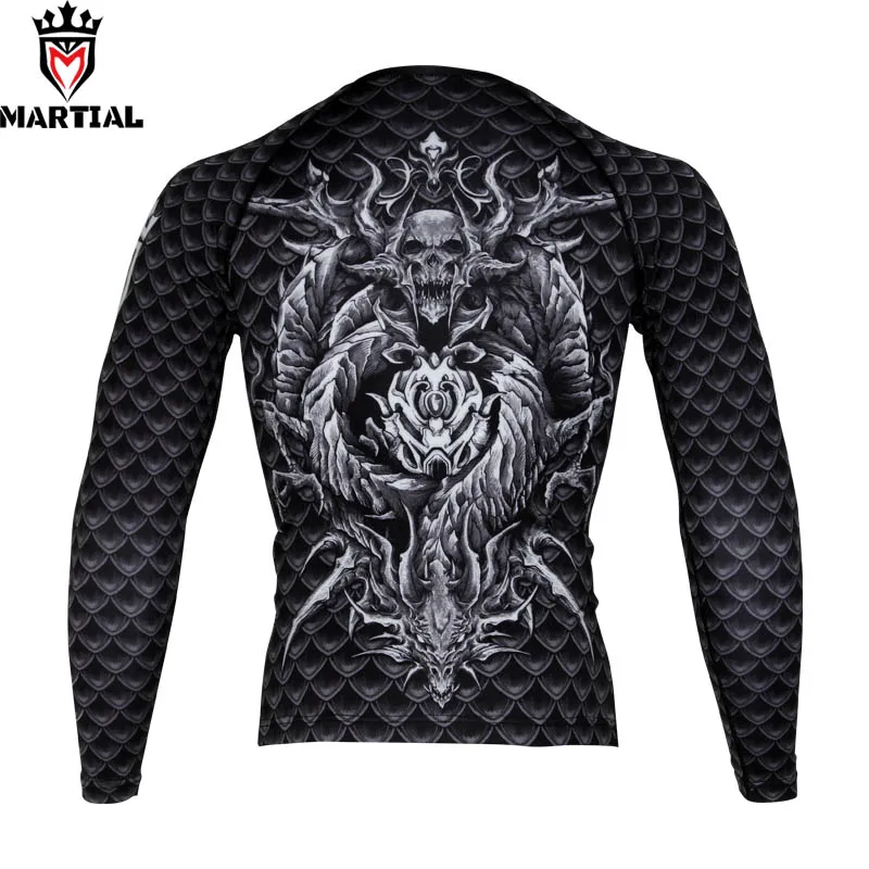 Martial: Guardian of Dragon Rashguard боксерская Рашгард компрессионная рубашка для тренажерного