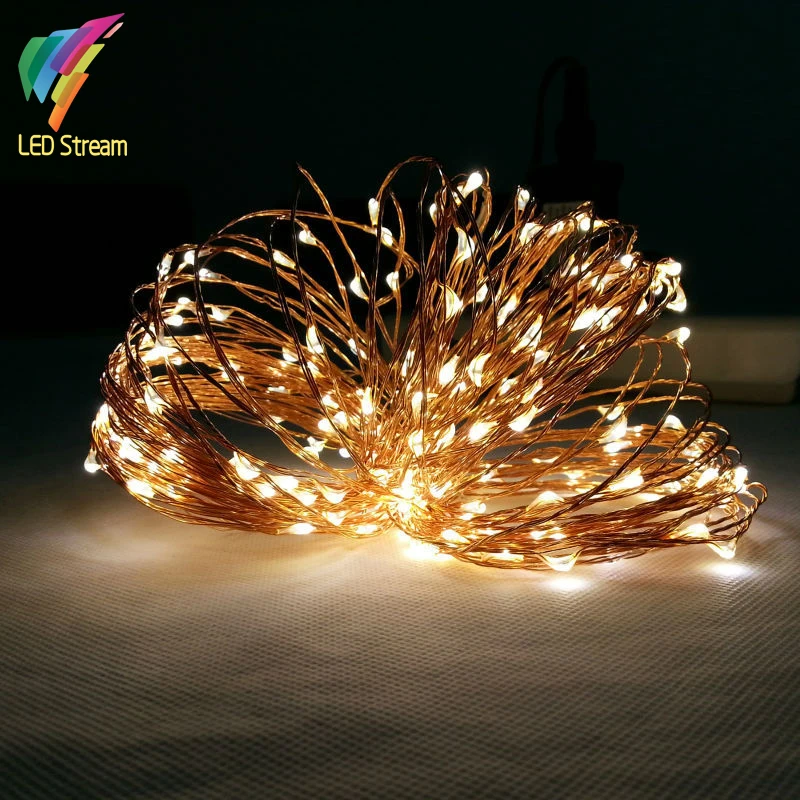 Battery Operated Fairy Lights 200LED Copper Wire String Lamp Waterproof Party 