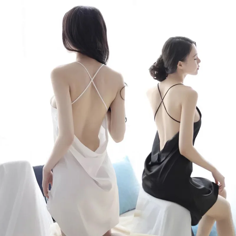

Women Sexy cute Nightwear nightgown Sleepwear Dress G-String Sexy Lingerie