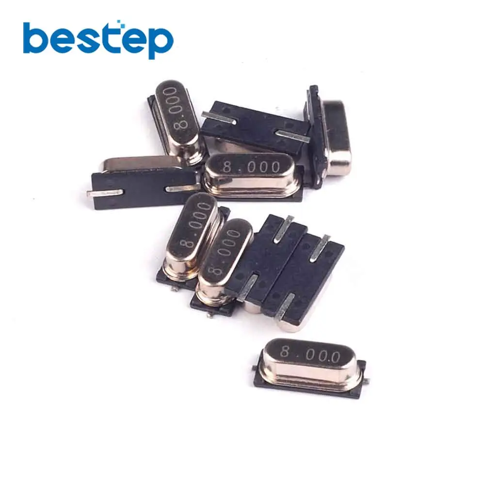 

10PCS 49SMD 8.000MHz 8MHz Passive Crystal Oscillator SMD