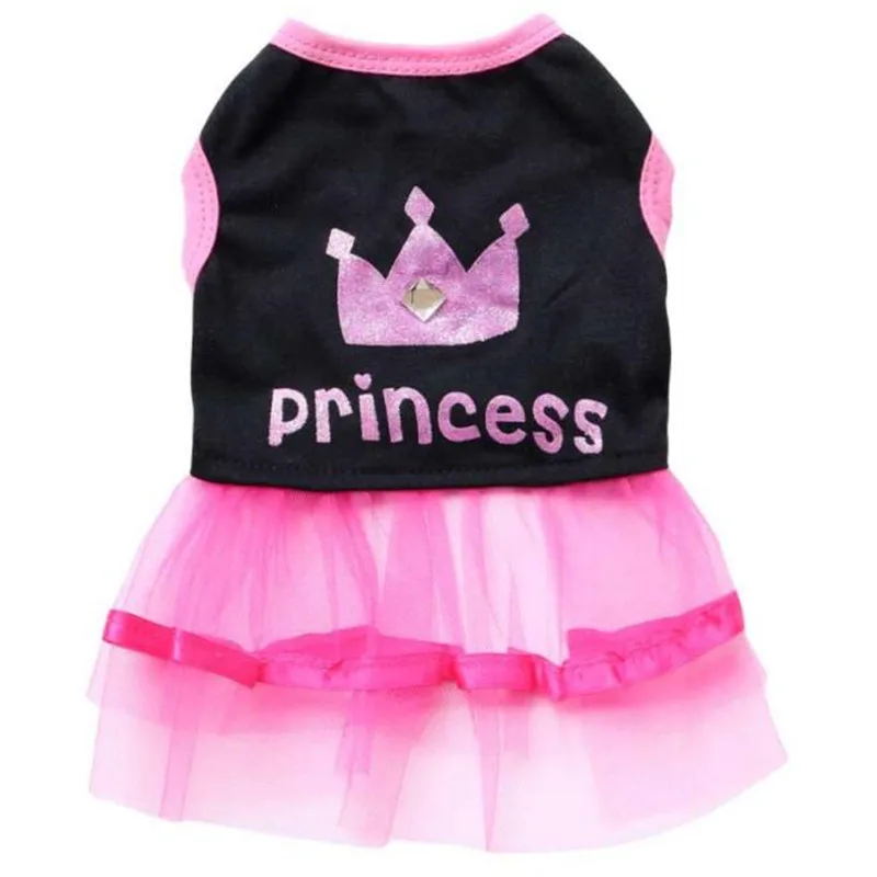 

Dog Dresses Summer Pet Dog Cat Wedding Dress Puppy Chihuahua Lace Crown Dresses Summer Cute Clothes for Small Dog Drop Shipping