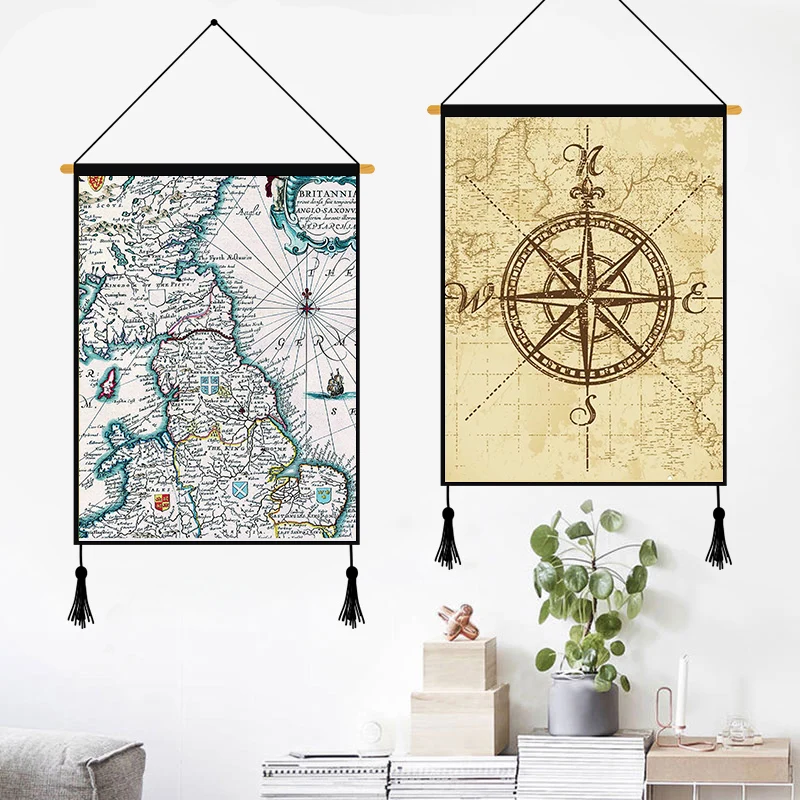 

Pumelo Tree Ship Anchor Mediterranean Wall Hanging Scroll Wood Boat Ship Nautical Bar Wall Art Living Room Accessories