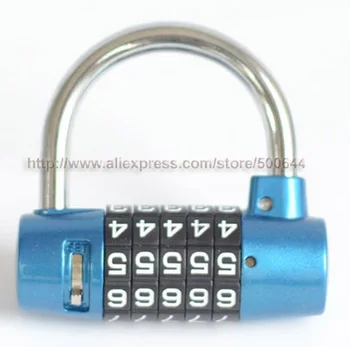 

5 Wheel Password Lock 5 Digit Combination Password Lock Luggage Padlock Computer Lock & 5PCS/Lot Free Shipping