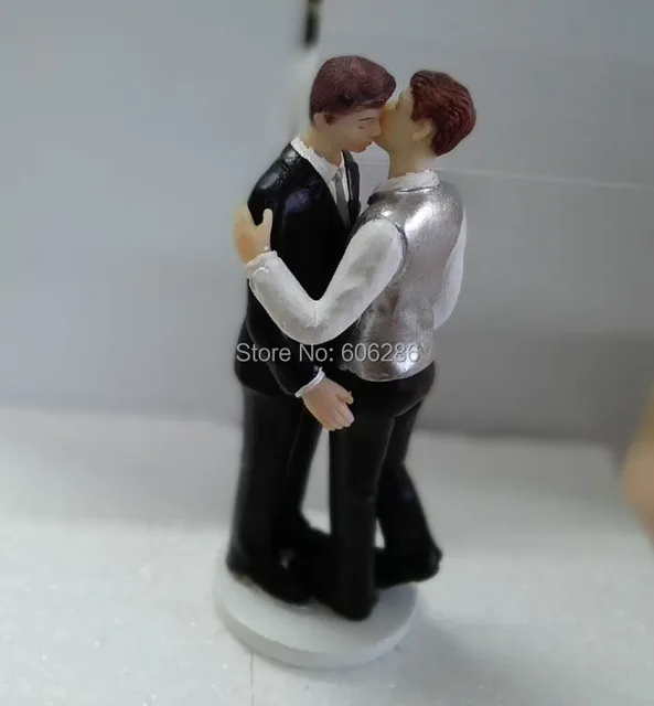 Buy Resin Groom Figurines Gay Wedding Gift Cake
