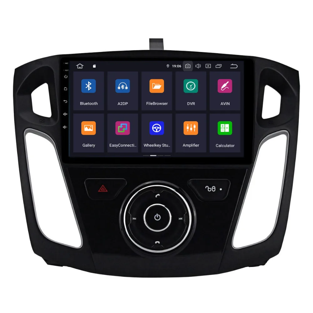 Discount COIKA Android 9.0 System Quad Core Auto Radio For Ford Focus 3 2012-2016 Stereo GPS Navi Screen WIFI 4G RDS 2+16G RAM BT SWC 1