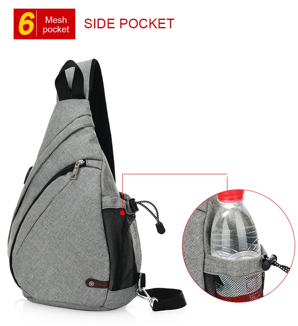 Mens Chest Bag Crossbody Shoulder Bags Women Bagpack Male Messenger Back Packs Cross Body USB Charging Business School Sac Bolsa (9)