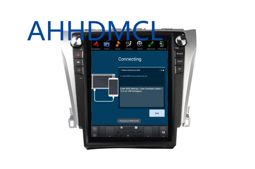 Excellent Car PC PAD Tesla Style Multimedia Player Android 7.1 GPS For Camry 2015 2016 2017 0