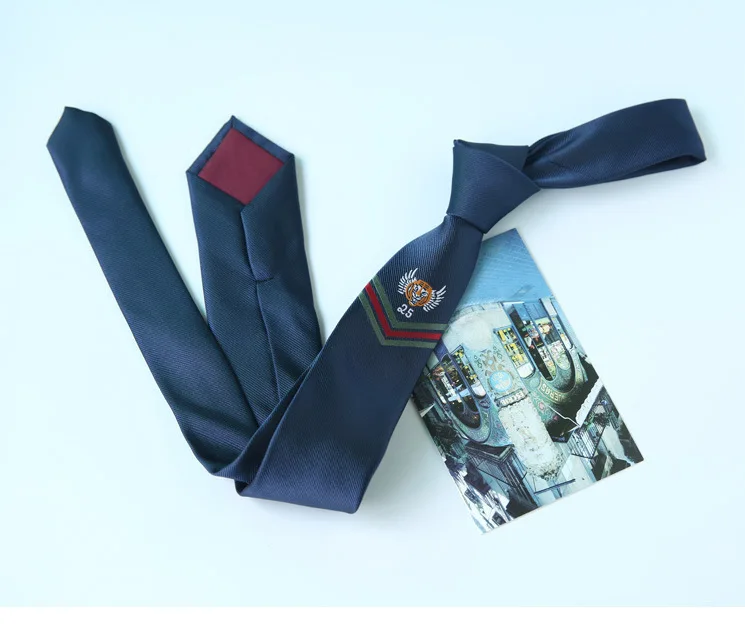 Вышитый мужской галстук 5-6 см, узкие галстуки, деловые свадебные галстуки, Классический Повседневный тонкий галстук, галстук-бабочка, Модный Узкий мужской галстук