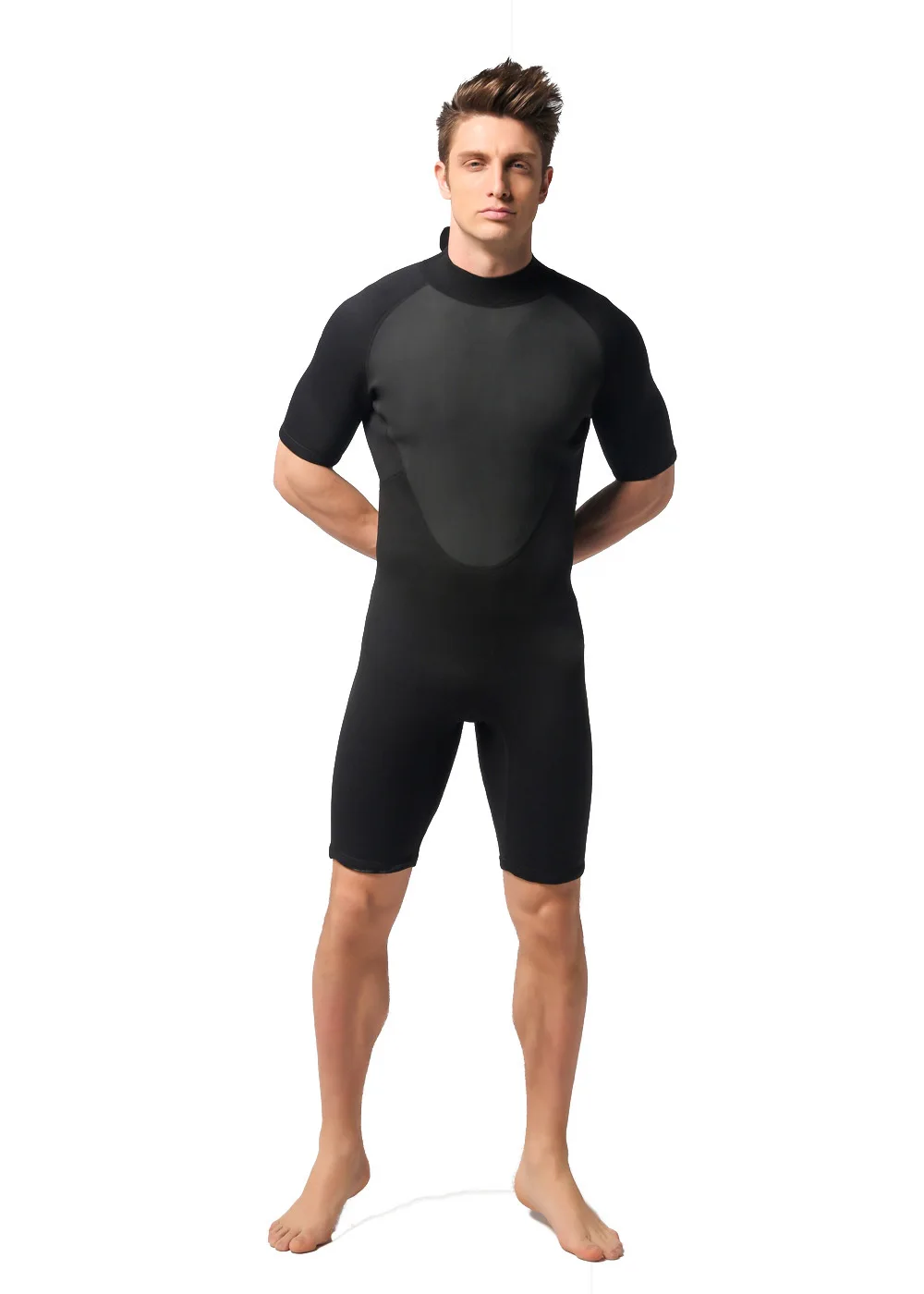 3 мм неопрена Для Мужчин's Гидрокостюмы мокрого типа Утепленная одежда Водонепроницаемый всего тела короткий рукав Подводное серфинг дайвинг гидрокостюм для дайвинга костюмы