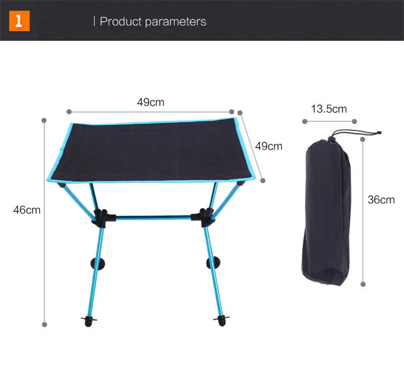 Портативный складной стол Открытый Кемпинг, барбекю садовый стол ультра легкий настольный стол