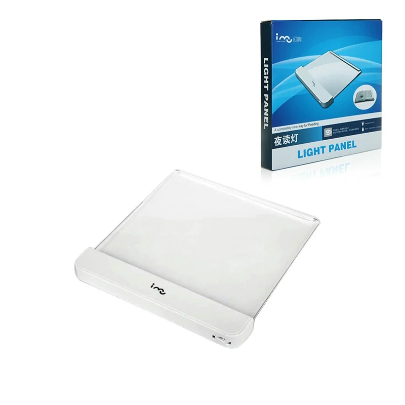 

NEW PMMA Flat Panel Reading Lamp LED Book Light Car Travel Reading Flat Plate Lamp Magic Night Vision Light Battery Operated