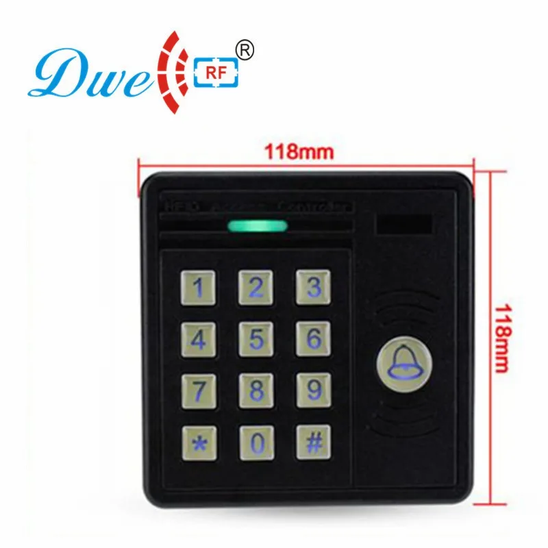 DWE cc РФ RFID Card Reader 125 кГц emid Wiegand 26 синий подсветки клавиатуры водонепроницаемый reader для системы контроля доступа 002j