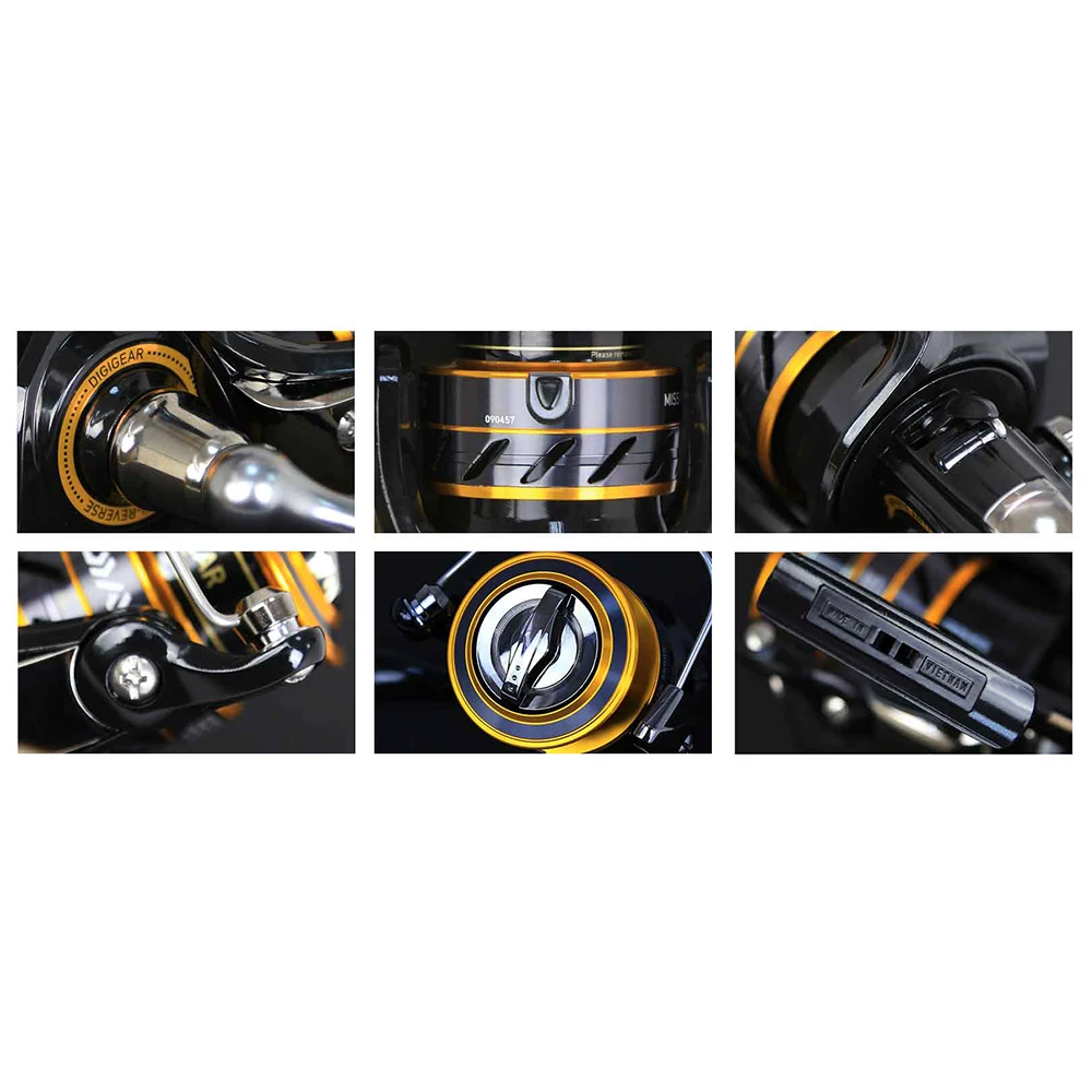 Daiwa fishing reel MISSION CS 2000-4000 New size with Metail line cup 2KG-6KG Power