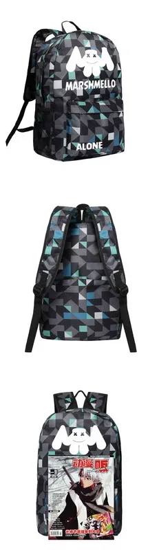 Marshmello Backpack for Teenagers Boys and Girls School Bag DJ Alone Marshmello Bookbag Laptop Shoulder Bags (2)