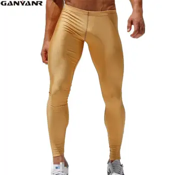 

GANYANR Running Tights Men Compression Pants Basketball Yoga Sport Leggings Fitness Gym Athletic Long quick dry Jogging Training