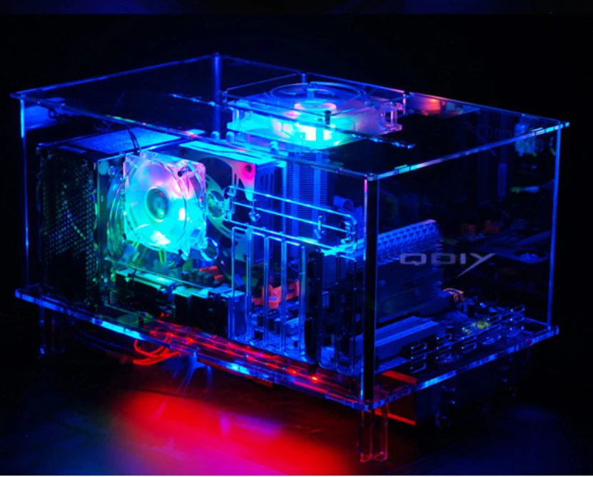 стеклянный компьютерный корпус. стеклянный компьютерный корпус. стеклянный компьютерный корпус. прозрачный акриловый корпус пк akril case 2. корпус micro atx loop lp-2513.