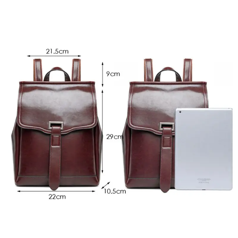 

Women Genuine Leather Travel Backpack Shoulder School Bag Rucksack Satchel