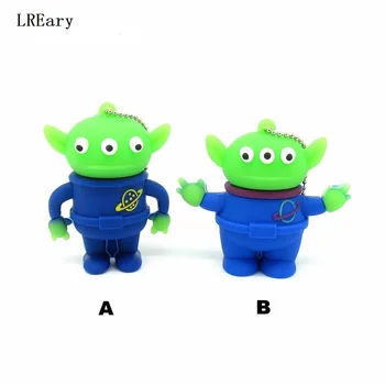 

Cute USB Flash Drive Cartoon Toy Story Aliens 4GB/8GB/16GB/32GB Pen Drive Flash Cards PenDrive A good gift