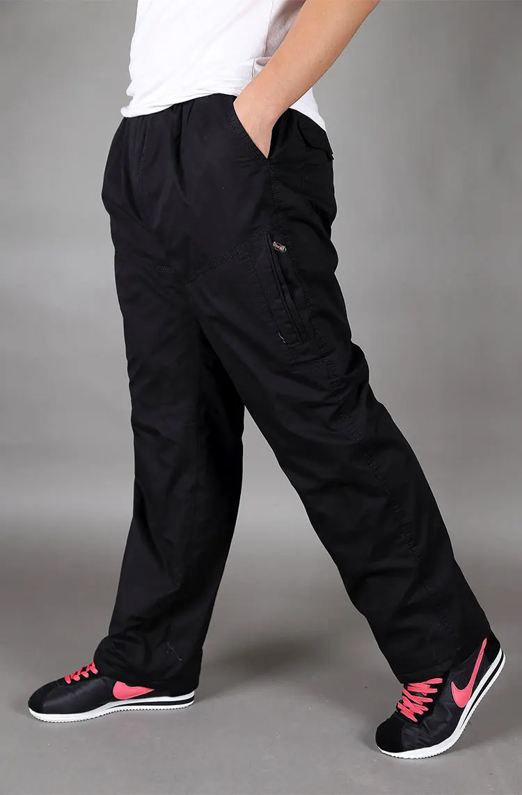 Мужские зимние брюки-карго, плотные теплые флисовые брюки, повседневные военные мешковатые Тактические длинные брюки размера плюс 5XL 6XL