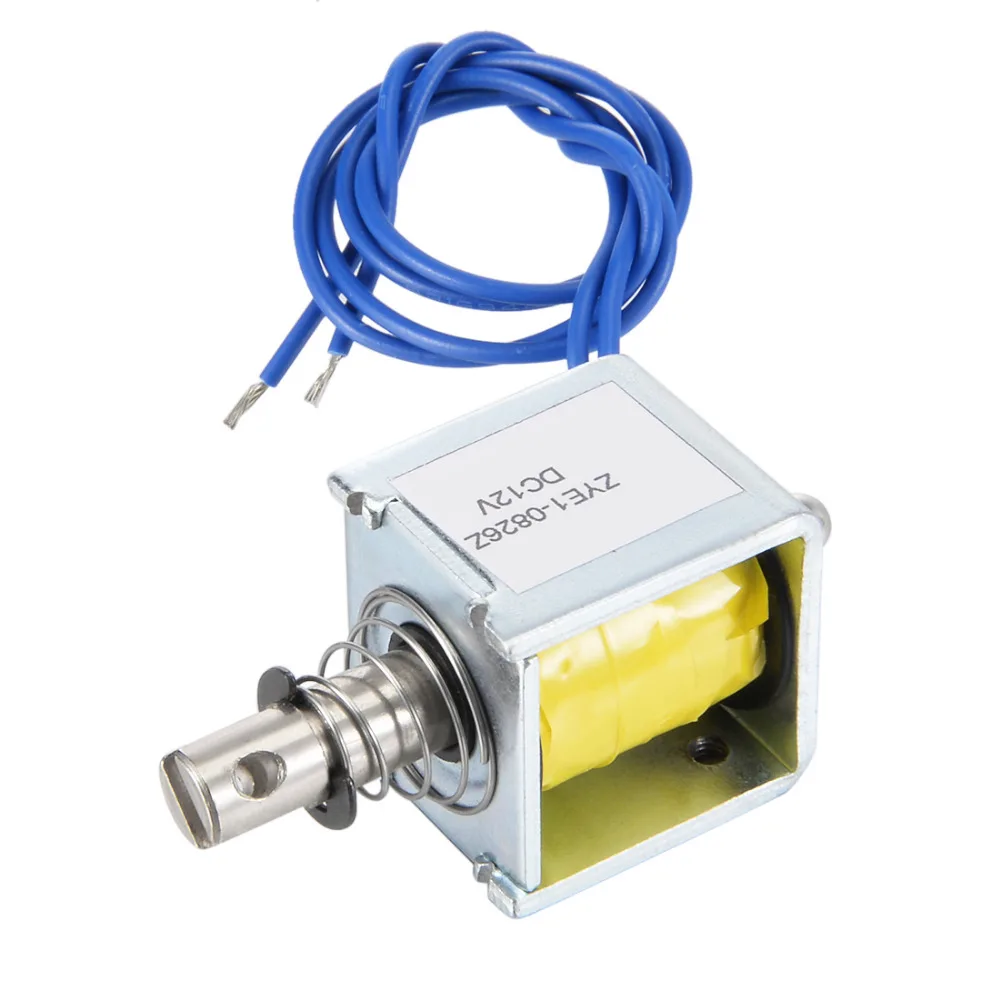 

Uxcell DC 6/12V 1.2A 14.4W Solenoid Electromagnet Push Pull Type Open Frame Solenoid Electromagnet Magnetic Materials 1PCS
