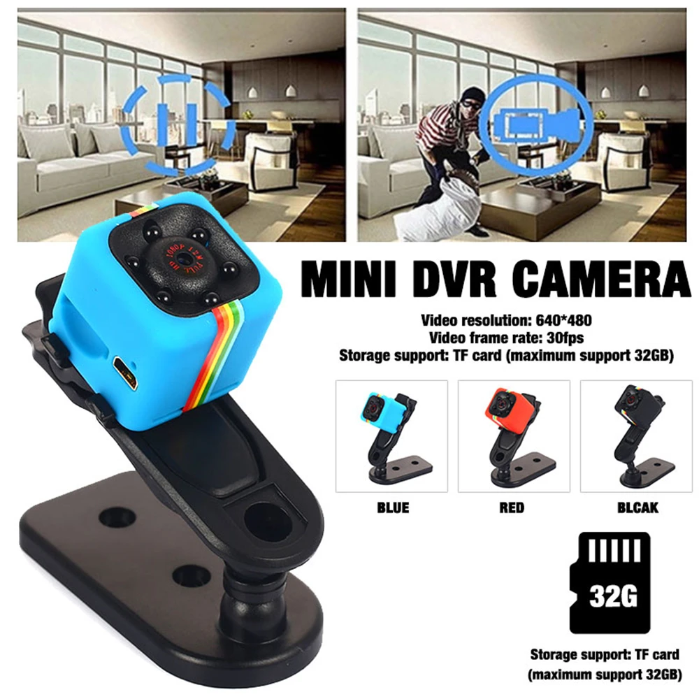 

Original Mini Camera SQ11 FULL HD 480P Night Vision Waterproof shell CMOS Sensor Recorder Camcorder