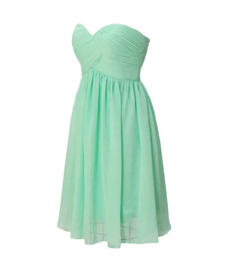 mint strapless dress