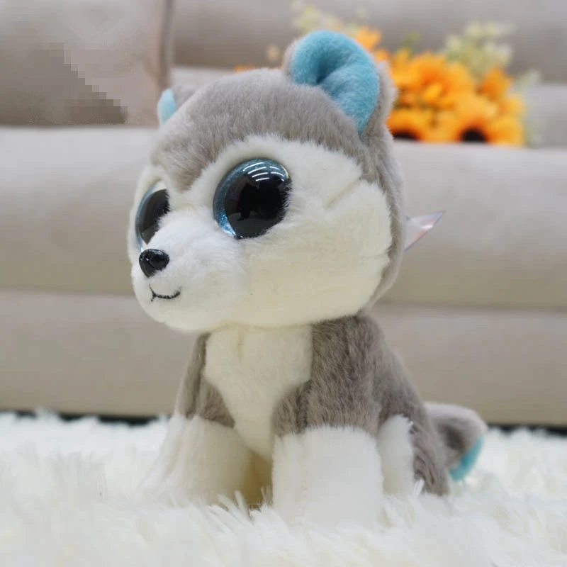 2018 lovely soft mini animal husky doll stuffed big eyes cartoon dog toy baby gift 16cm DY50155 (11)