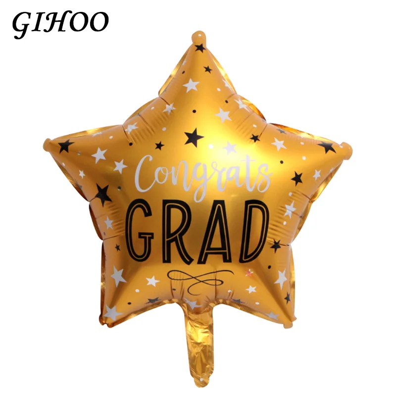 50 шт 18 дюймовые выпускные круглые баллоны 2019 Congrats фольгированные воздушные шары