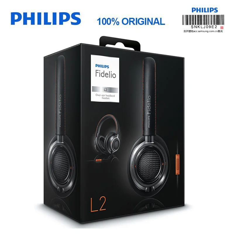 Наушники Philips L2BO HIFI, лучший продукт в году, с 40 мм приводом высокой мощности, длина линии 1,2 метров для xiaomi S8 S9 IOS