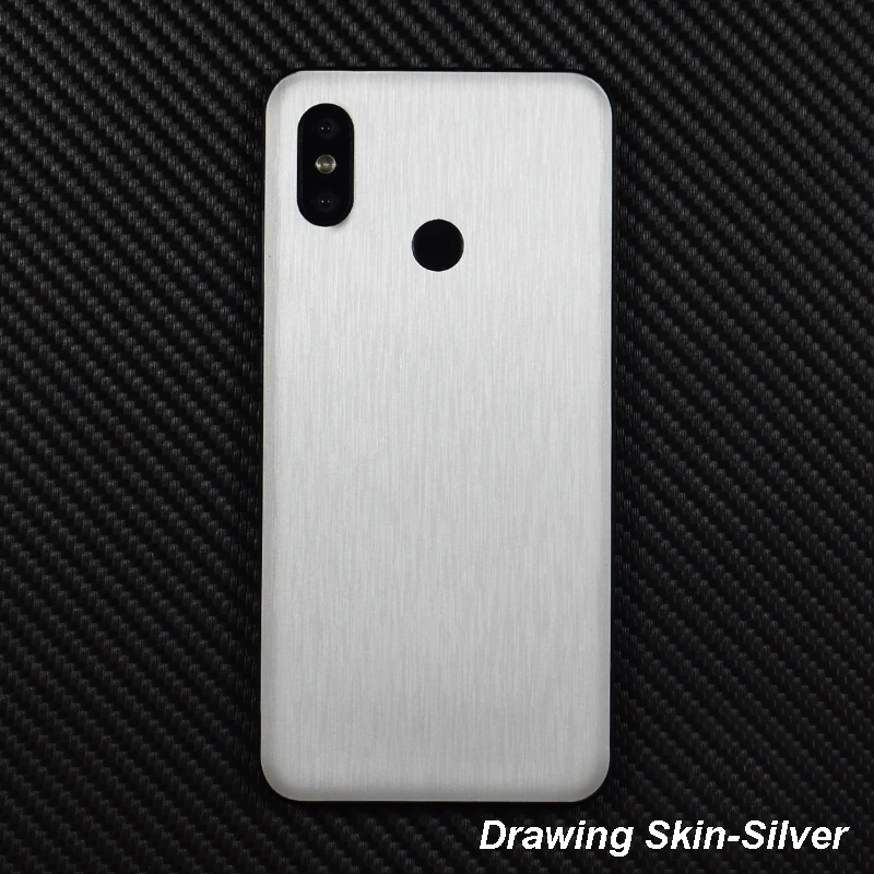3D Carbon Fiber  Leather Wood Skins Protective Phone Back Cover Stiker For Xiaomi Mi8 SE Redmi 6 Pro 5 Plus Note 5 5A Sticker (2)